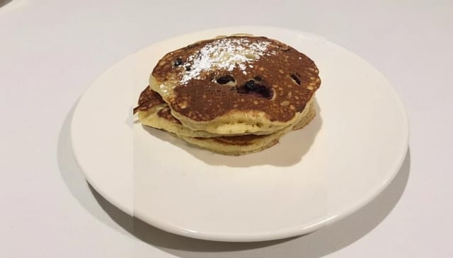 Blueberry Pancakes.
