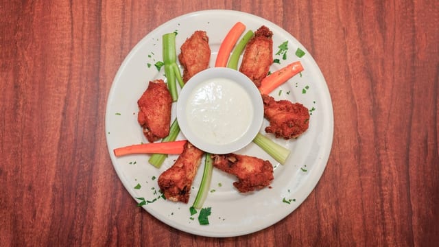 Hot & Spicy Buffalo Wings.