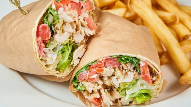 Grilled Chicken Caesar Wrap.