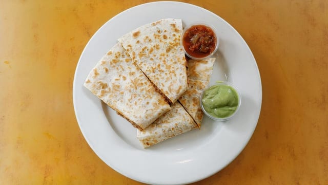 BBQ Pulled Pork Quesadilla.
