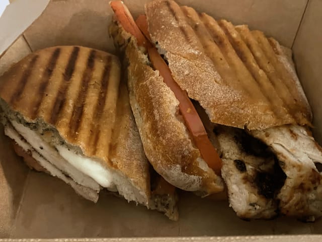 Chicken Caprese Panini.