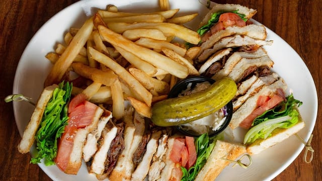 Grilled Chicken Club Sandwich.