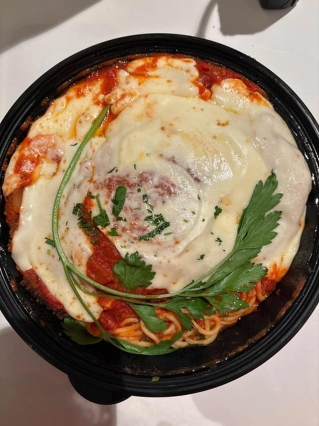 Eggplant Parmigiana.