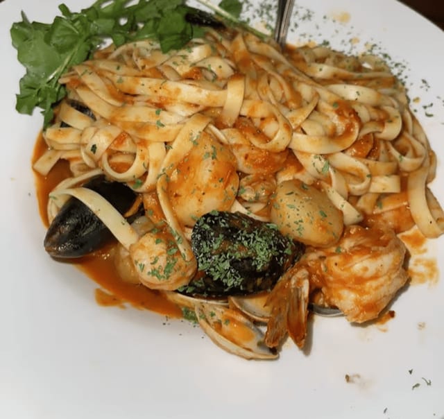 Fettuccine Fra Diavolo.
